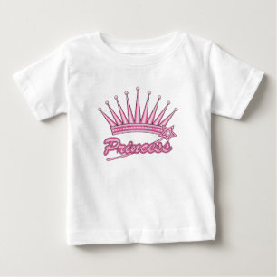 Rosa Prinzessinnenkrone Baby T-shirt