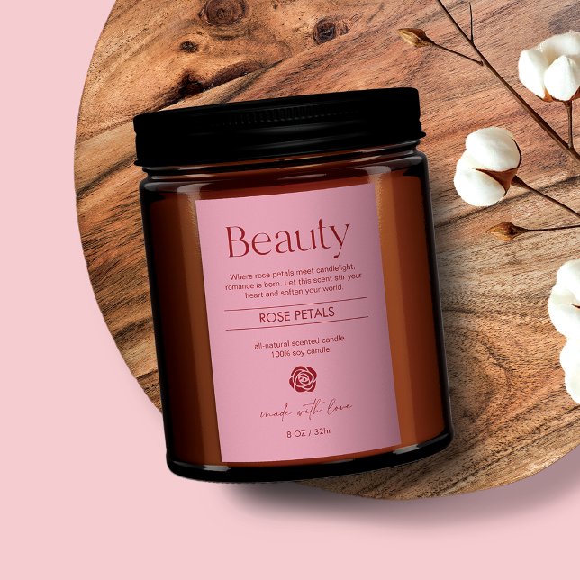 Rosa-Produktetikett Lebensmitteletikett (Von Creator hochgeladen)