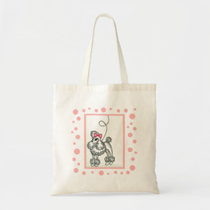 Rosa Pudel-Fünfziger-Tasche Tragetasche