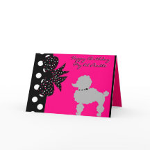 Rosa Pudel-Geburtstag