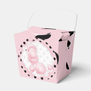 Rosa Pudel-Geburtstags-Gastgeschenk-Kasten Geschenkschachtel