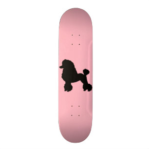 Rosa Pudel-Rockinspirierter Skateboard