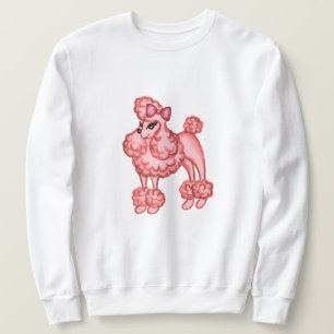 Rosa Pudel-Sweatshirt Sweatshirt