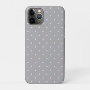 Rosa Punkt Grauer Hintergrund Elegante Polka-Punkt Case-Mate iPhone Hülle