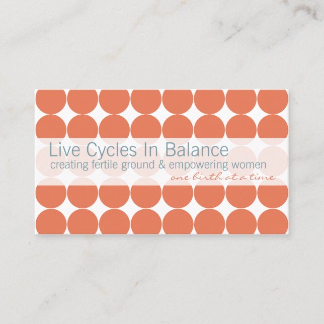 Rosa Punkt-Visitenkarten Visitenkarte (Vorderseite)