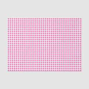 Rosa Punkte auf Weißzettel Seidenpapier