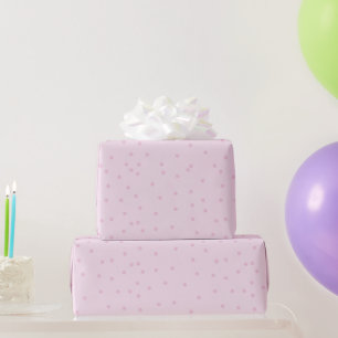 Rosa Punkte-Muster Minimalistisch Geschenkpapier