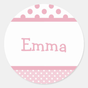 Rosa punktiert Aufkleber