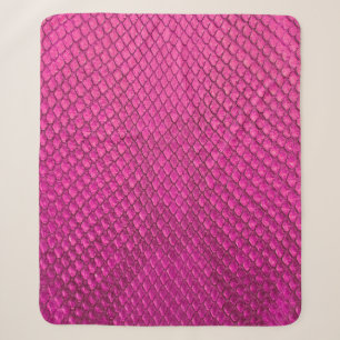Rosa Python-Schlangenhauttextur Sherpadecke