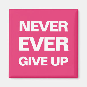 Rosa qoute motivierend moderner mutiger Magnet