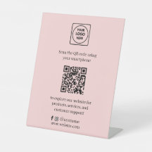 Rosa QR-Code | Social Media Business