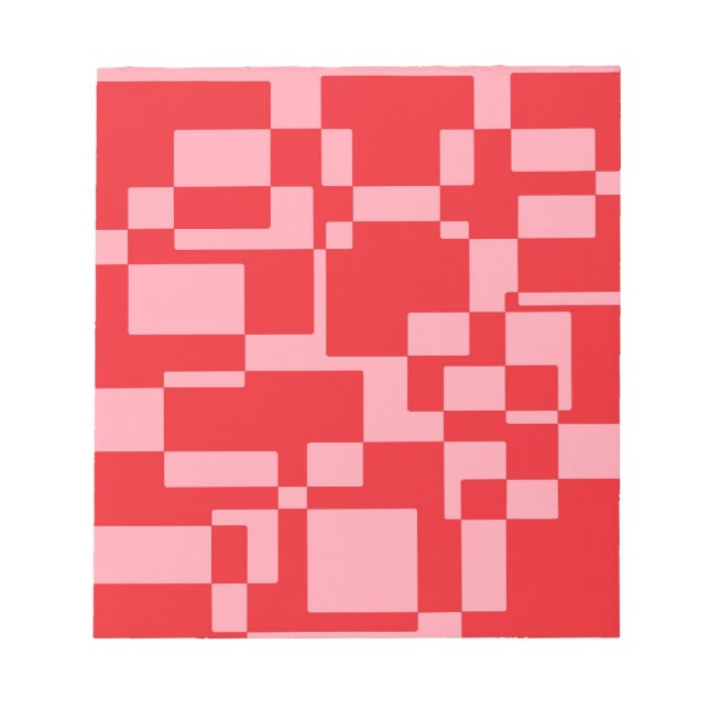 Rosa Quadrate Notizblock (Vorderseite)