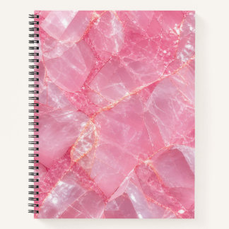 Rosa Quarz-Muster-Notizbuch Notizbuch