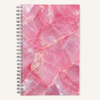 Rosa Quarz-Muster-Notizbuch Notizbuch