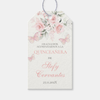 Rosa Quinceanera Geschenkanhänger