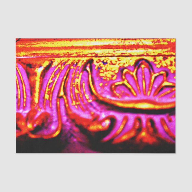 Rosa Rahmen Seidenpapier (Vorderseite)