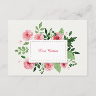 Rosa Ranunculus-Blumen danken Ihnen Dankeskarte