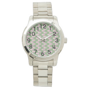 Rosa Raumschiffe Armbanduhr