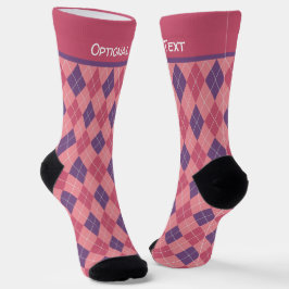 Rosa Raute - Gemütlicher Strick aussehen - Name hi Socken