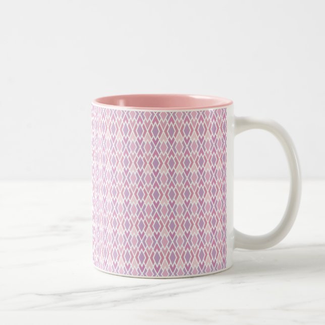 Rosa Raute Zweifarbige Tasse (Rechts)