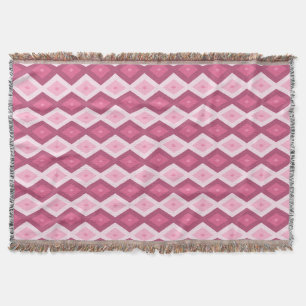 rosa Rautenmuster Decke