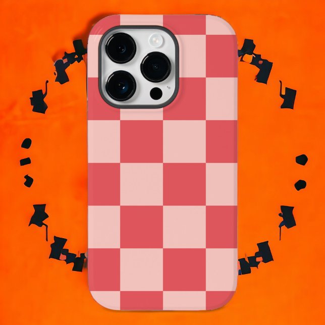 Rosa Red Checkered Gingham Pattern Case-Mate iPhone Hülle (Zazzle Pink Red Checkered Gingham Pattern Case-Mate Iphone Case)