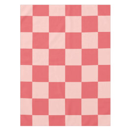Rosa Red Checkered Gingham Pattern Tischdecke