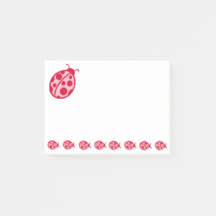 Rosa Red Ladybugs Post It Notes Post-it Klebezettel