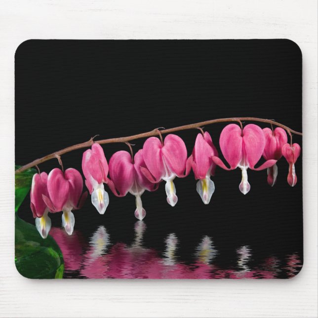 Rosa Reflektion Mousepad (Vorne)