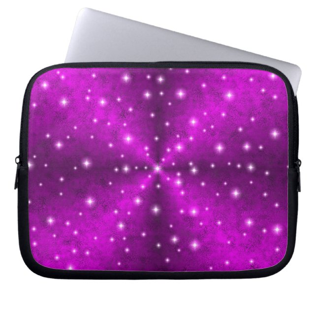 Rosa Regenbogen in der Elefantenhautlederoptik Laptopschutzhülle (Vorderseite)