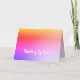 Rosa Regenbogen Karte