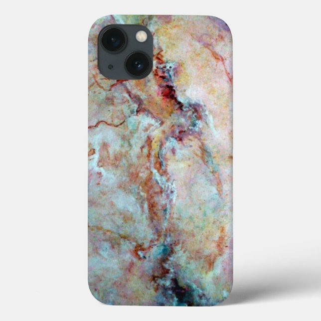Rosa Regenbogen-Marmorstein-Finish Case-Mate iPhone Hülle (Rückseite)