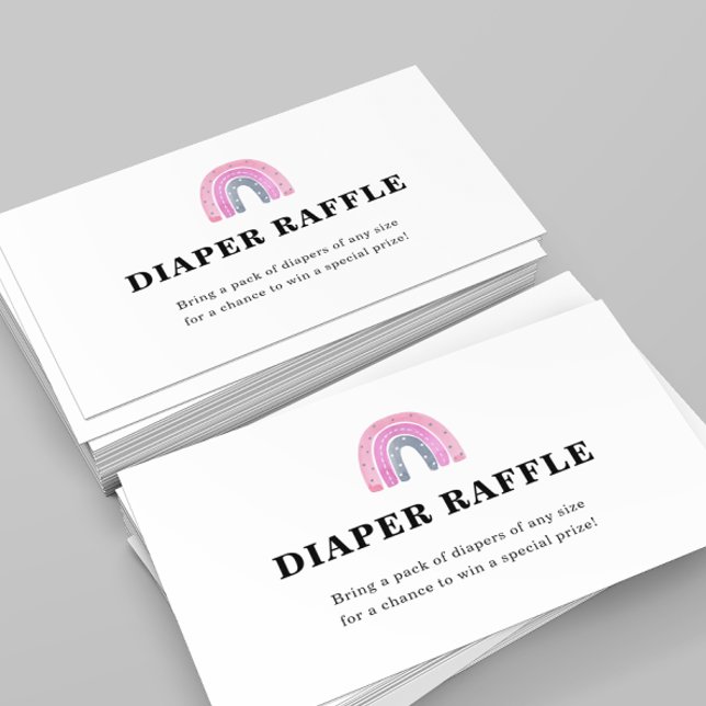 Rosa Regenbogen Windelwinddusche Begleitkarte (Von Creator hochgeladen)