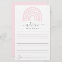 Rosa Regenbogenempfehlung für die Mama, die Karte 