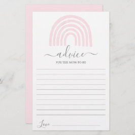 Rosa Regenbogenempfehlung für die Mama, die Karte 