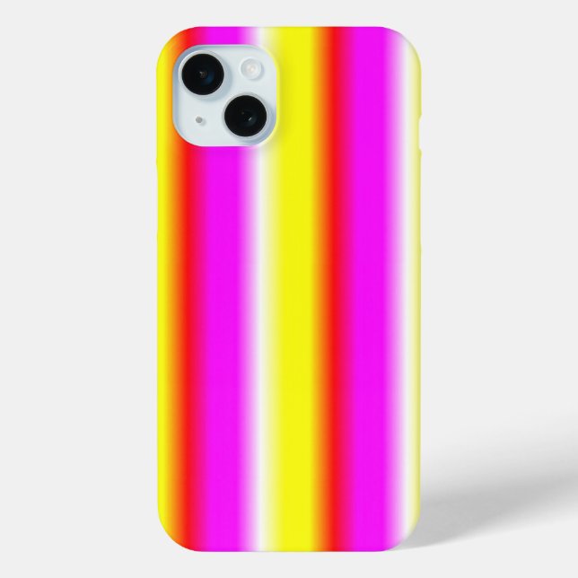 Rosa Regenbogenstreifen Case-Mate iPhone Hülle (Rückseite)