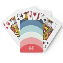 Rosa Regenbogenstreifen Monogramm Name