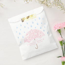 Rosa Regenschirm Sprinkle Babydusche Geschenktütchen