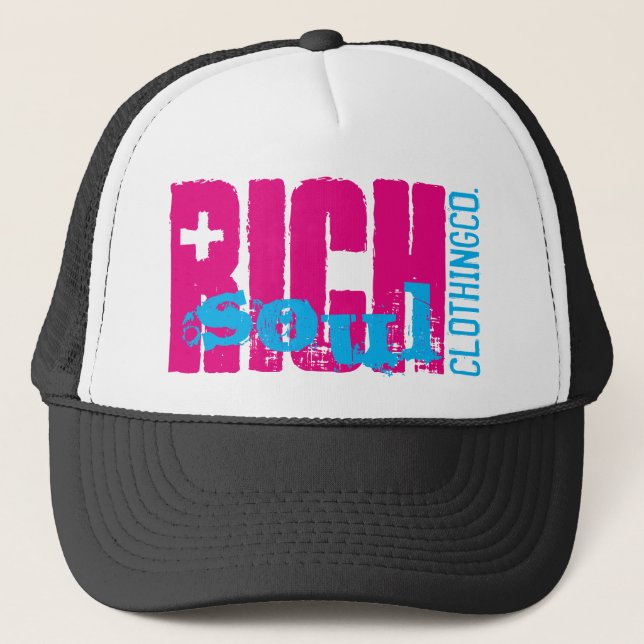 Rosa reicher Hut Truckerkappe (Vorderseite)
