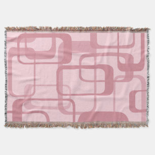 Rosa Retro-Abstractes Muster 60er 70er Jahre Decke