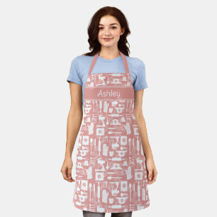 Rosa Retro-Backen Schürze