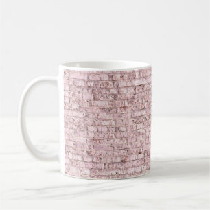 Rosa Retro Brick: Abstrakt gesättigt Kaffeetasse