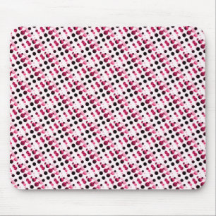 Rosa Retro Bubbles Mousepad