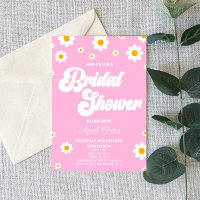 Rosa Retro Daisy Blume Brautparty