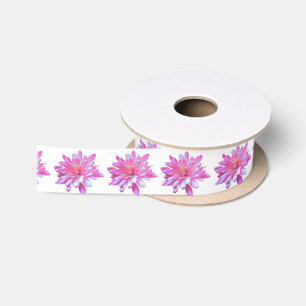 Rosa Retro-Disy Foto elegant rosa florale Satinband