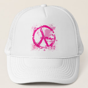 ROSA RETRO FRIEDENSzeichen Truckerkappe