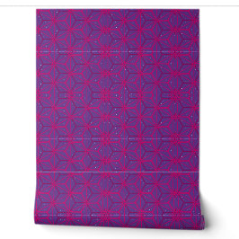Rosa retro geometrisches Muster Tapete
