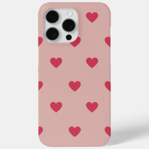 Rosa Retro-Herz Y2K-Muster mit rosa Hintergrund Case-Mate iPhone Hülle