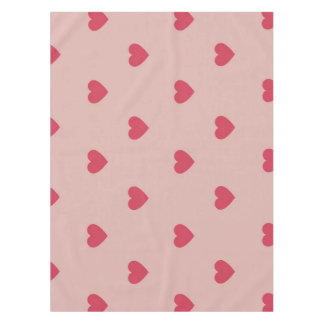 Rosa Retro Herz Y2K Muster mit rosa Hintergrund Tischdecke
