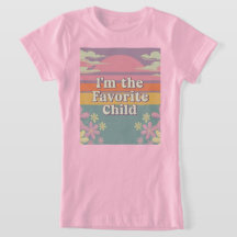 Rosa Retro Ich bin der Lieblings-Kindermädchen-T -